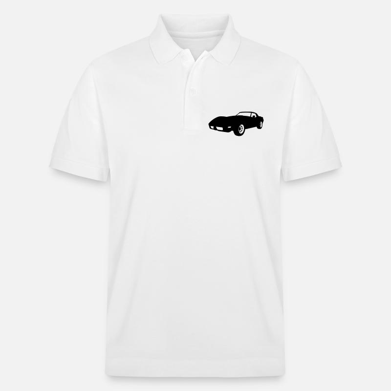 US Classic Car - Stanley/Stella Unisex Bio-Poloshirt PREPSTER - Weiß