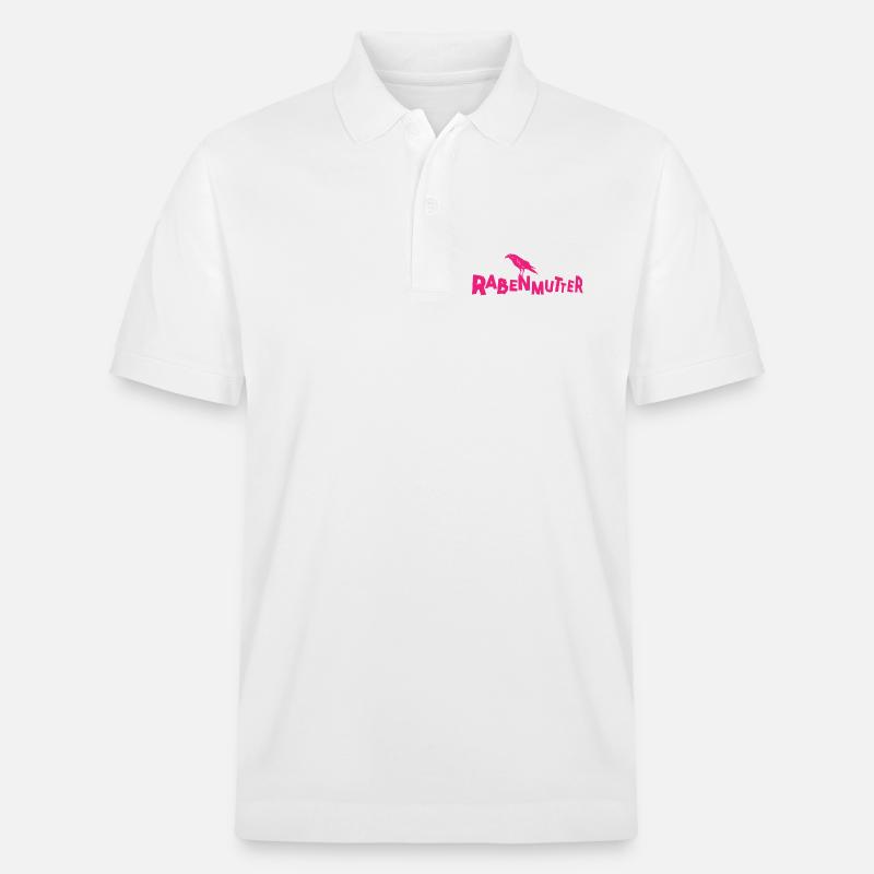 Rabenmutter - Mutter - Mama - Mami - Rabe - Stanley/Stella Unisex Bio-Poloshirt PREPSTER - Weiß