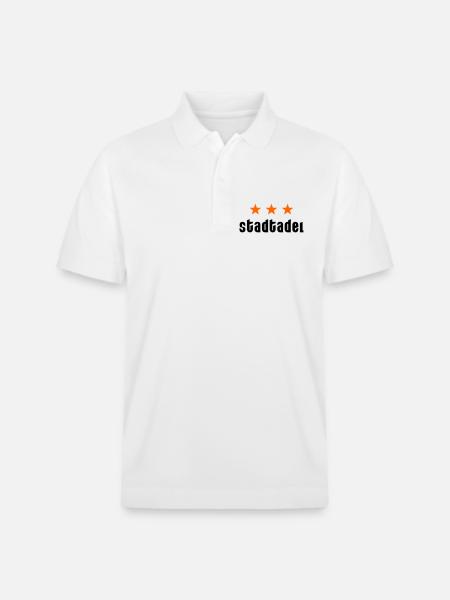Stadtadel mit Sternen - Stanley/Stella Unisex Bio-Poloshirt PREPSTER - Weiß