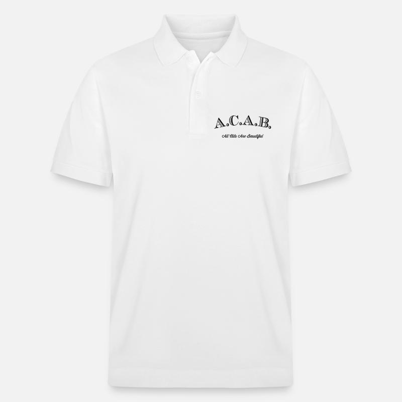 A.C.A.B. - All Clits Are Beautiful - Stanley/Stella Unisex Bio-Poloshirt PREPSTER - Weiß