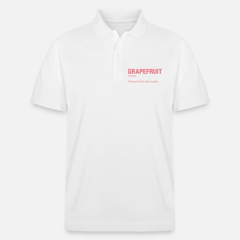 GRAPEFRUIT Pampelmuse - Stanley/Stella Unisex Bio-Poloshirt PREPSTER - Weiß