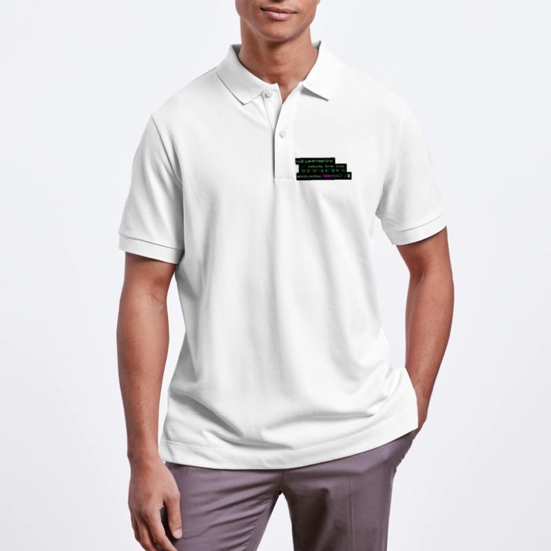 Romantic Geek Design for Developer: Loop i Stanley/Stella Unisex Organic Polo Shirt PREPSTER