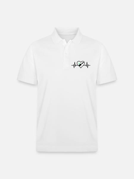 Herz Gärtnerei – Love of Nature - Stanley/Stella Unisex Organic Polo Shirt PREPSTER - white