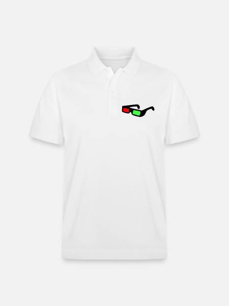 Blocs néon dans le contraste nocturne - Polo PREPSTER bio Stanley/Stella Unisexe - blanc