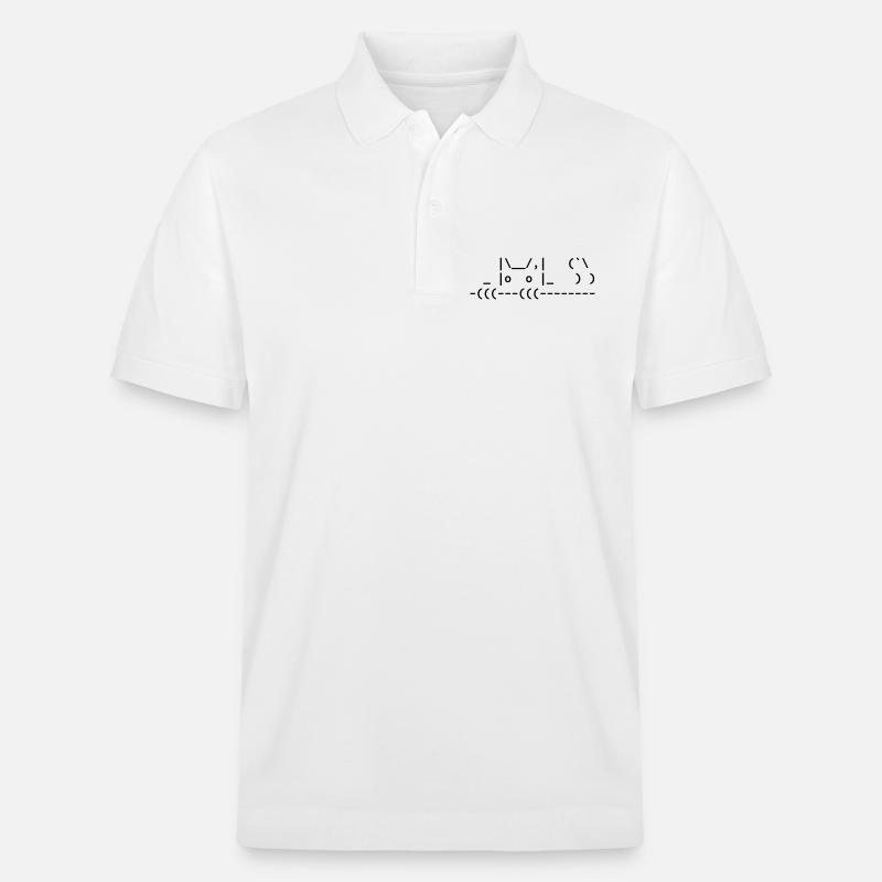 chat ascii mignon - chat ascii mignon - Polo PREPSTER bio Stanley/Stella Unisexe - blanc