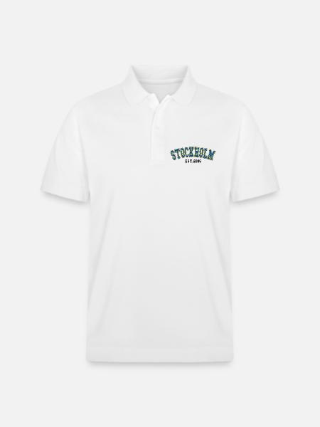Stockholm Est. 2006 - Stanley/Stella Unisex Organic Polo Shirt PREPSTER - white