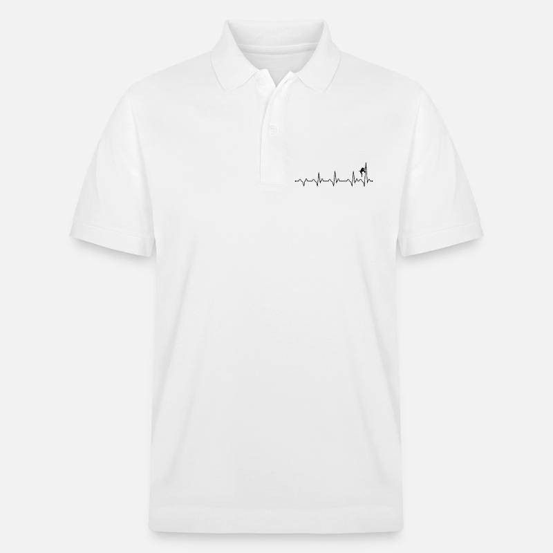 Klettern mit Herzschlag - Stanley/Stella Unisex Bio-Poloshirt PREPSTER - Weiß