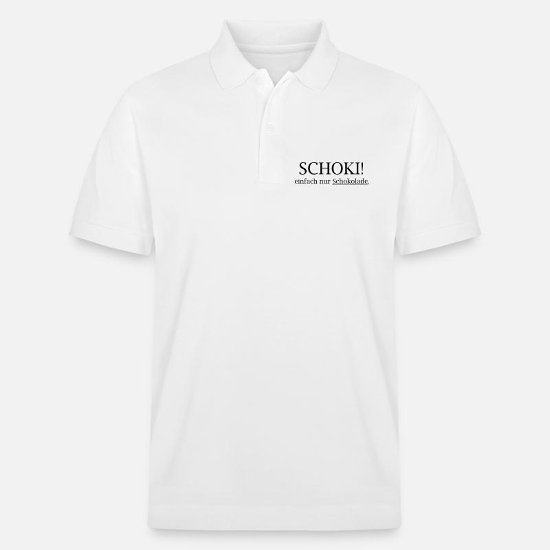 SCHOKI! Einfach Nur Schokolade - Stanley/Stella Unisex Bio-Poloshirt PREPSTER - Weiß