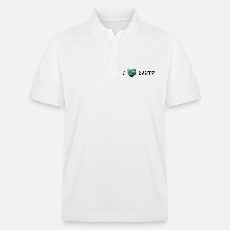 Ich Liebe Die Erde - Stanley/Stella Unisex Bio-Poloshirt PREPSTER - Weiß