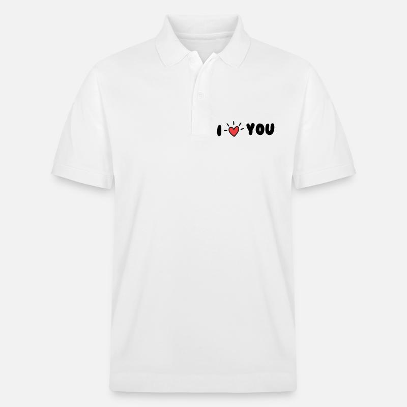 Ich liebe dich - Stanley/Stella Unisex Bio-Poloshirt PREPSTER - Weiß