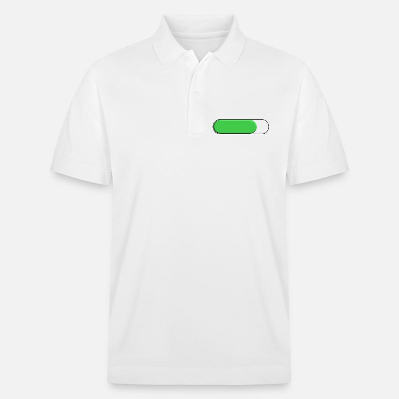 Petite Verte gauge (loading) - Stanley/Stella Unisex Organic Polo Shirt PREPSTER - white
