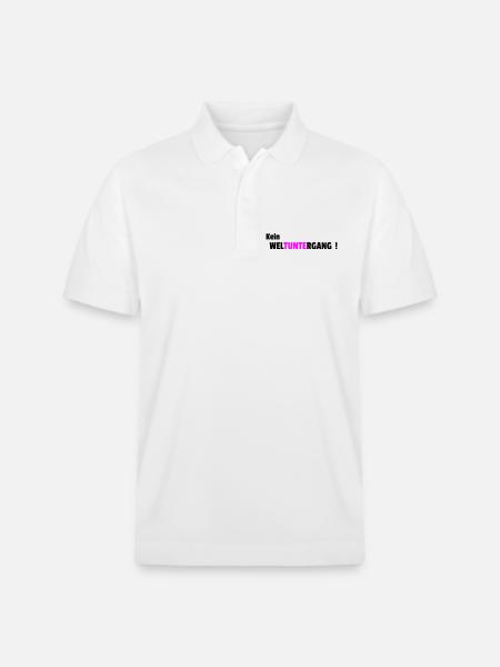 Kein Weltuntergang - Stanley/Stella Unisex Bio-Poloshirt PREPSTER - Weiß