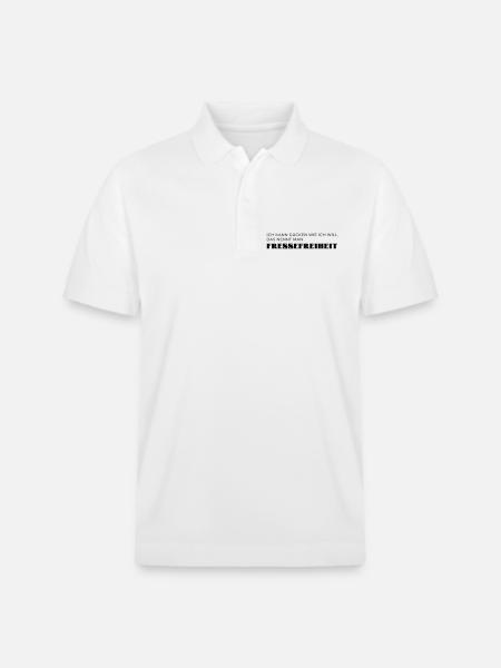 Fressefreiheit - Stanley/Stella Unisex Bio-Poloshirt PREPSTER - Weiß