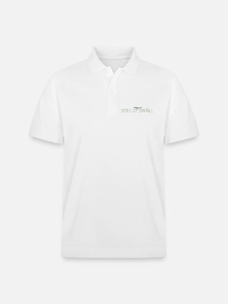 Schlut swåll - Ekologisk pikétröja PREPSTER unisex från Stanley/Stella - vit