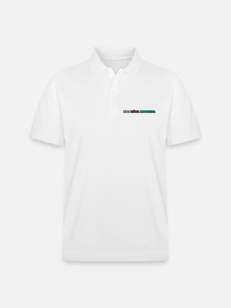 Bitte später ansprechen / Lustiges T-Shirt - Stanley/Stella Unisex Bio-Poloshirt PREPSTER - Weiß