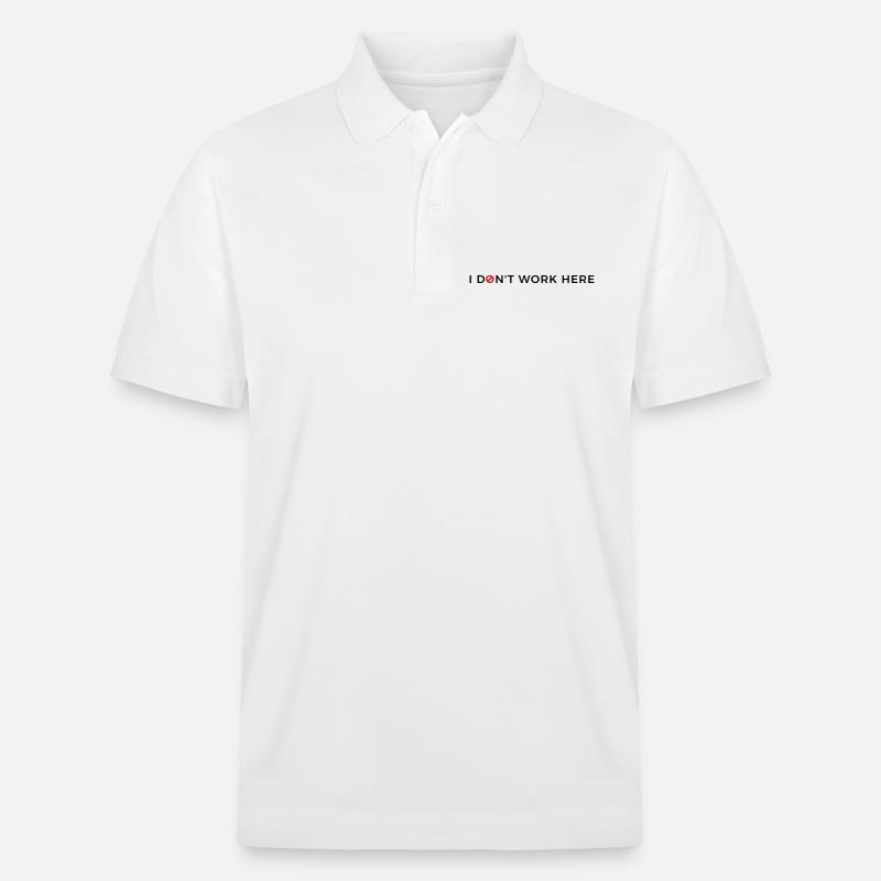 I don't work here. - Stanley/Stella Unisex Bio-Poloshirt PREPSTER - Weiß