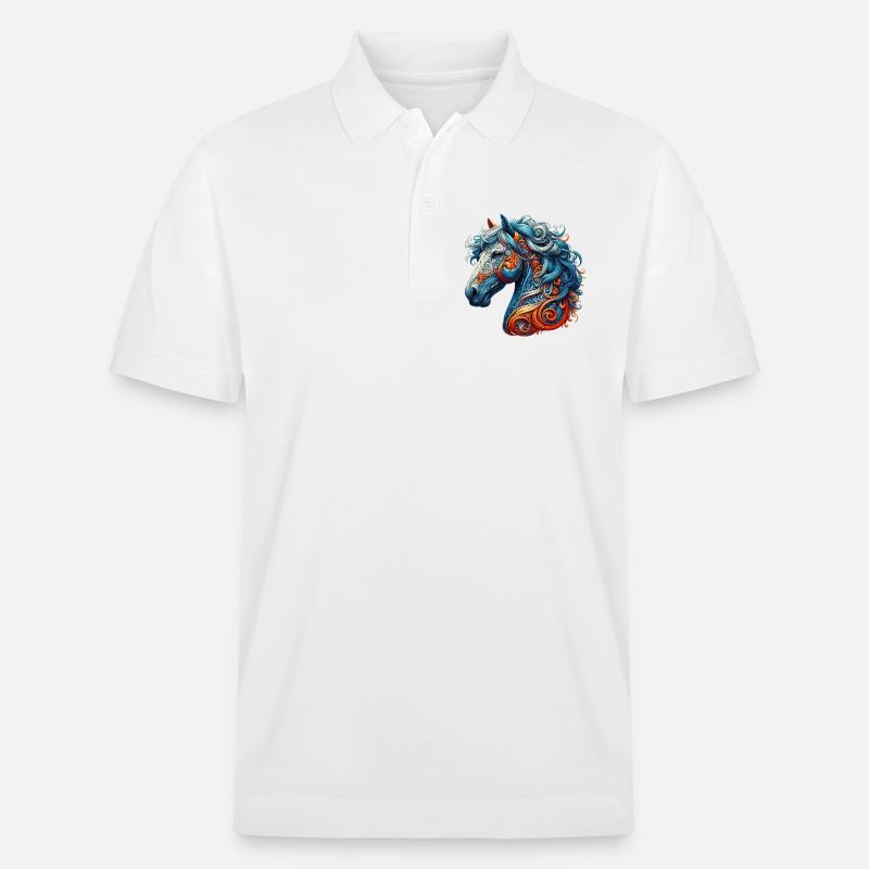 Cheval - Polo PREPSTER bio Stanley/Stella Unisexe - blanc