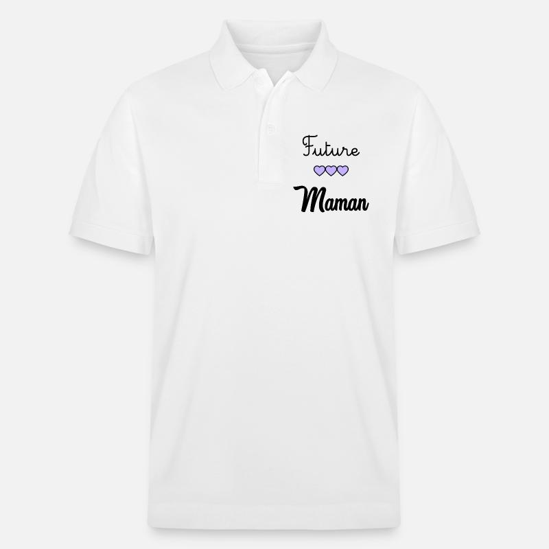 WERDENDE MAMA - Stanley/Stella Unisex Bio-Poloshirt PREPSTER - Weiß