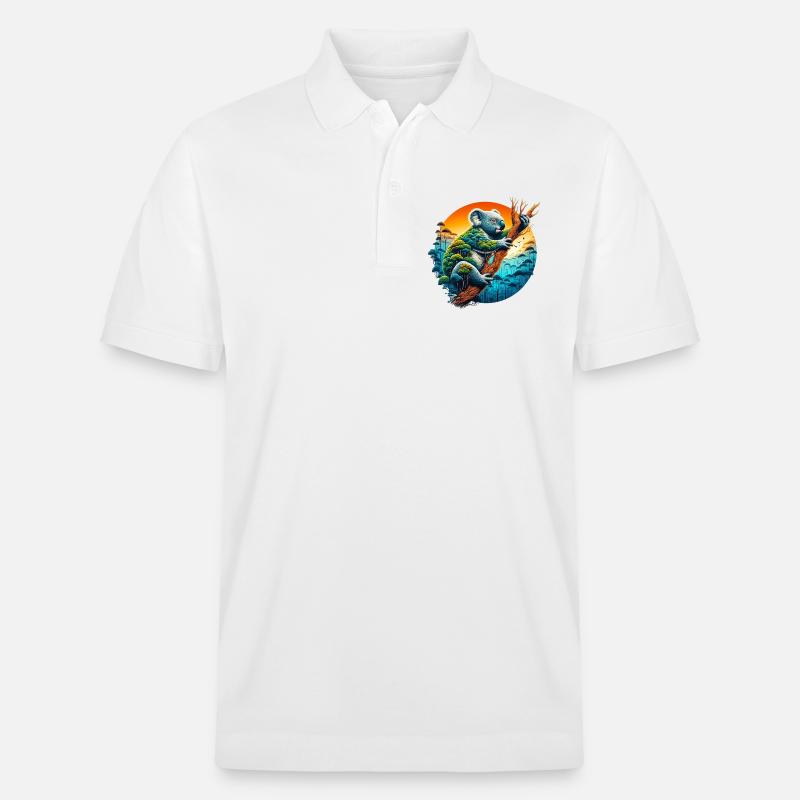 Koala - Stanley/Stella Unisex Bio-Poloshirt PREPSTER - Weiß