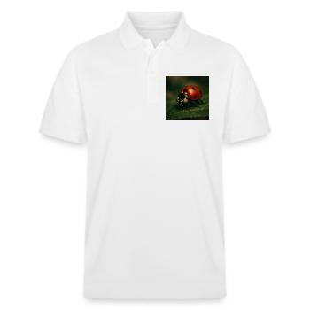 Tiere - Marienkäfer - Stanley/Stella Unisex Bio-Poloshirt PREPSTER - Weiß - Vorne - Roxy (174cm) & Andy (188cm)