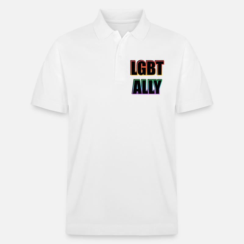 LGBTQ Ally Pride - Stanley/Stella Unisex Bio-Poloshirt PREPSTER - Weiß