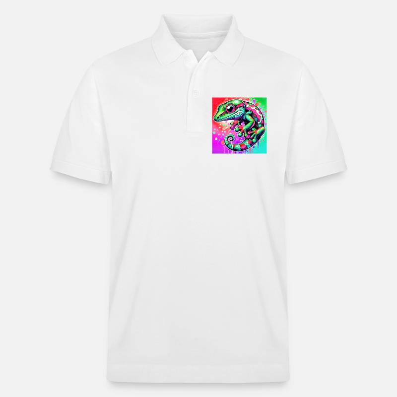 Gecko - Polo PREPSTER bio Stanley/Stella Unisexe - blanc