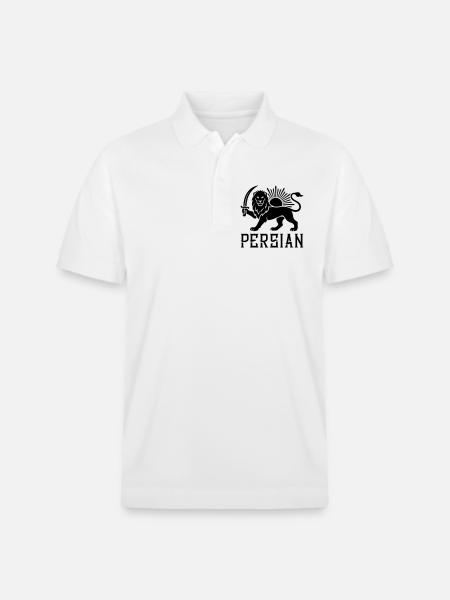 Persischer Löwe Persien Iran - Stanley/Stella Unisex Bio-Poloshirt PREPSTER - Weiß