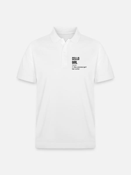 Cello Cello Cello - Stanley/Stella Unisex Bio-Poloshirt PREPSTER - Weiß