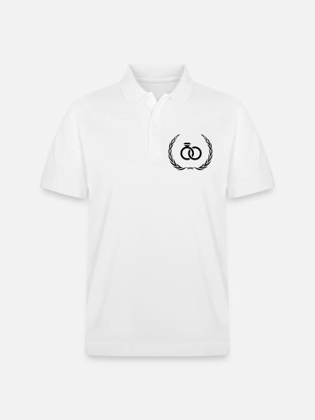 Eheringe Ring Hochzeit - Stanley/Stella Unisex Bio-Poloshirt PREPSTER - Weiß