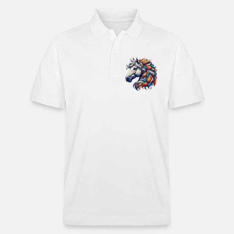 Cheval - Polo PREPSTER bio Stanley/Stella Unisexe - blanc