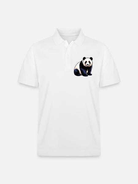 Panda - Stanley/Stella Unisex Bio-Poloshirt PREPSTER - Weiß
