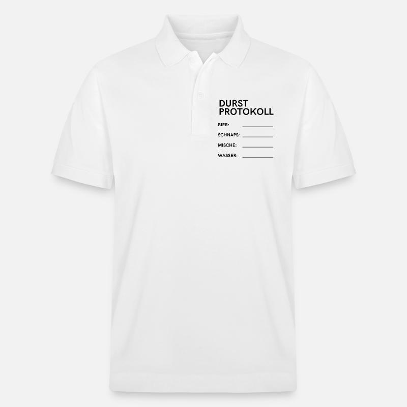 Durstprotokoll - Stanley/Stella Unisex Bio-Poloshirt PREPSTER - Weiß