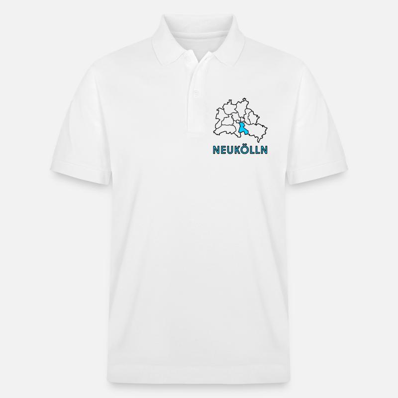 NEUKÖLLN, un quartier de Berlin - Polo PREPSTER bio Stanley/Stella Unisexe - blanc