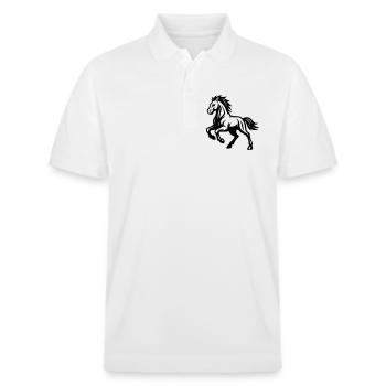 Cheval - Polo PREPSTER bio Stanley/Stella Unisexe - blanc - Devant - Roxy (174cm) & Andy (188cm)