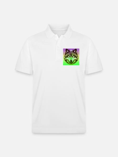 Wolf - Stanley/Stella Unisex Organic Polo Shirt PREPSTER - white