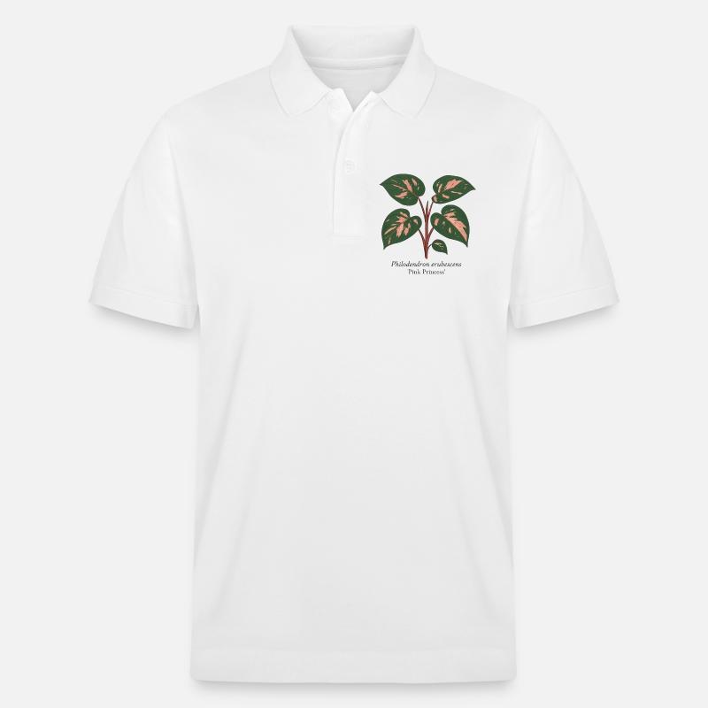 Plante élégante - Philodendron Pink Princess - Polo PREPSTER bio Stanley/Stella Unisexe - blanc