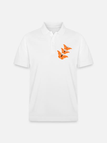 3_schmetterlinge_22 - Polo PREPSTER bio Stanley/Stella Unisexe - blanc