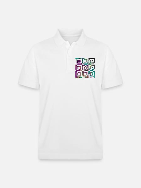 Optische Täuschung - Stanley/Stella Unisex Bio-Poloshirt PREPSTER - Weiß