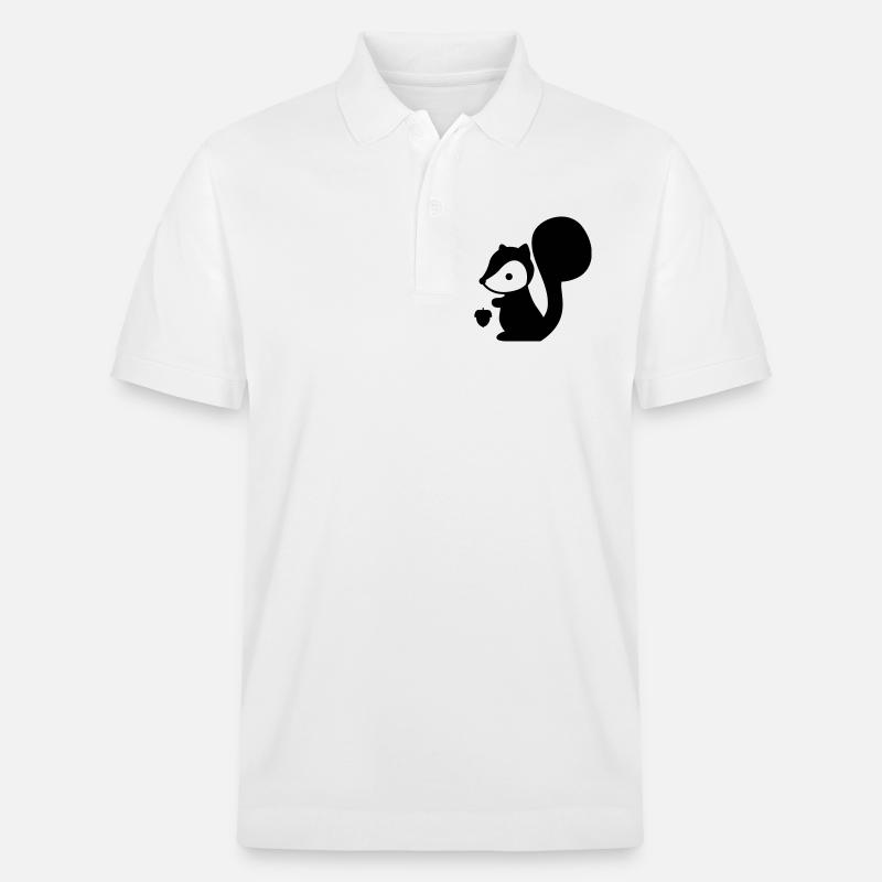 Eichhörnchen - Stanley/Stella Unisex Bio-Poloshirt PREPSTER - Weiß