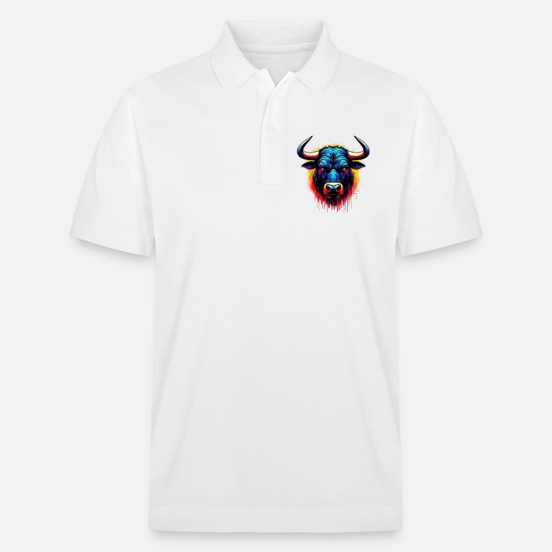 Bull - Stanley/Stella Unisex Organic Polo Shirt PREPSTER - white