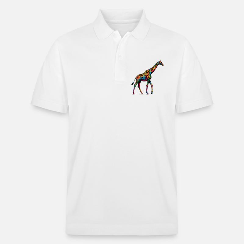 Giraffe - Stanley/Stella Unisex Bio-Poloshirt PREPSTER - Weiß
