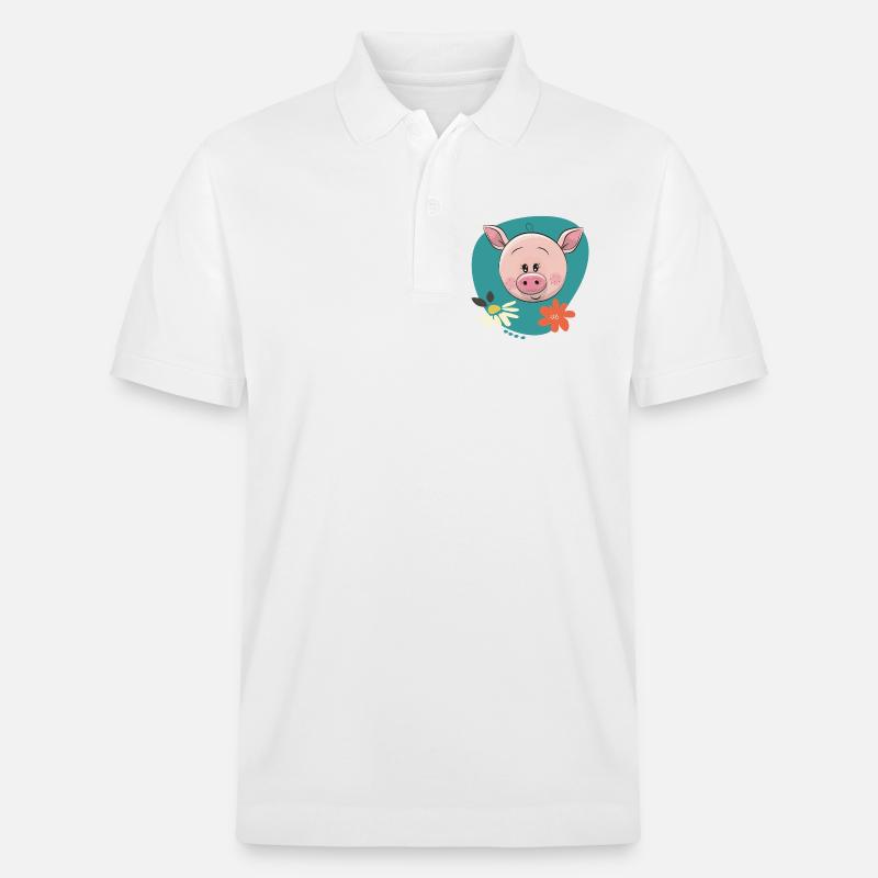 Cochon mignon - Polo PREPSTER bio Stanley/Stella Unisexe - blanc