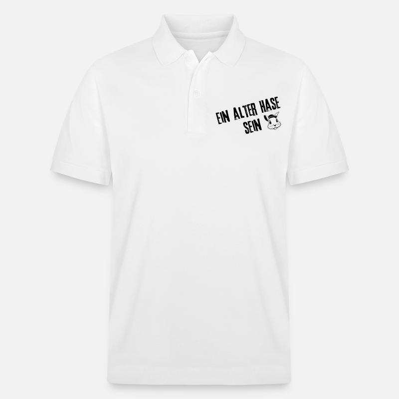 Alter Hase Designs | Redewendung - Stanley/Stella Unisex Bio-Poloshirt PREPSTER - Weiß