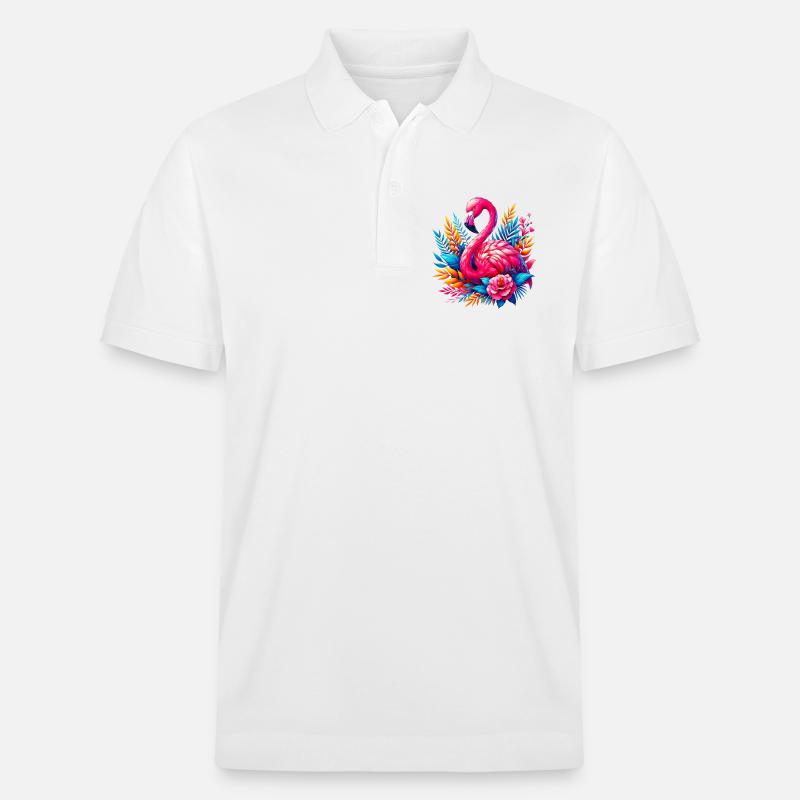 Flamant - Polo PREPSTER bio Stanley/Stella Unisexe - blanc