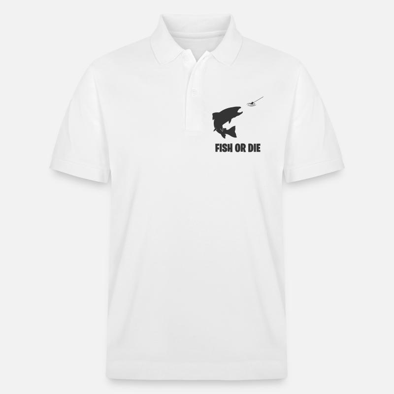 Fisch oder stirb - Stanley/Stella Unisex Bio-Poloshirt PREPSTER - Weiß