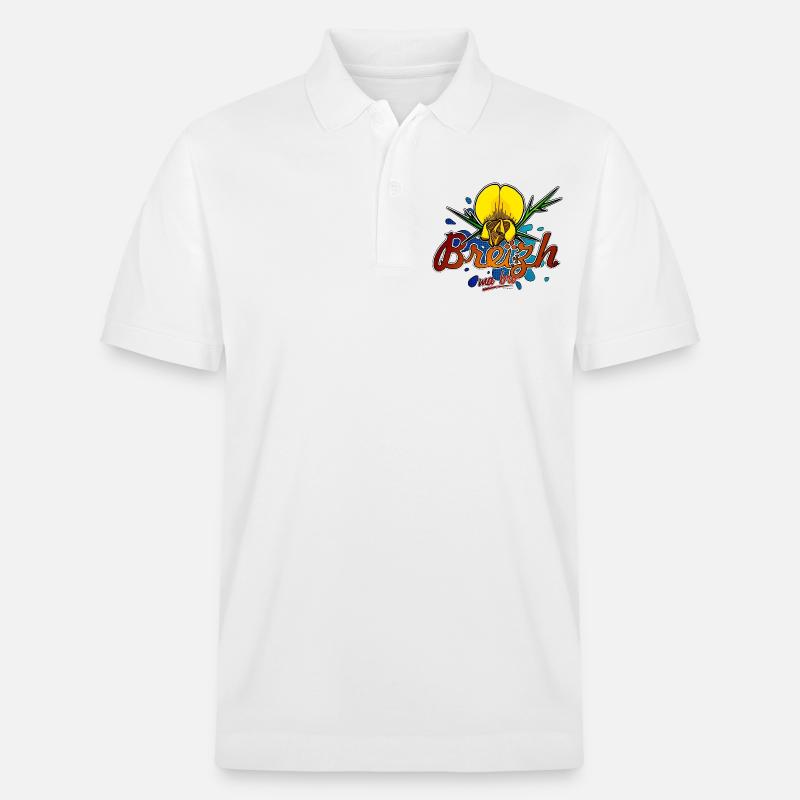 Ajonc de Bretagne - Polo PREPSTER bio Stanley/Stella Unisexe - blanc