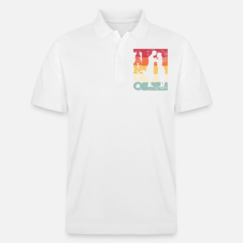 Tango argentin Danse Milonga Vals - Polo PREPSTER bio Stanley/Stella Unisexe - blanc