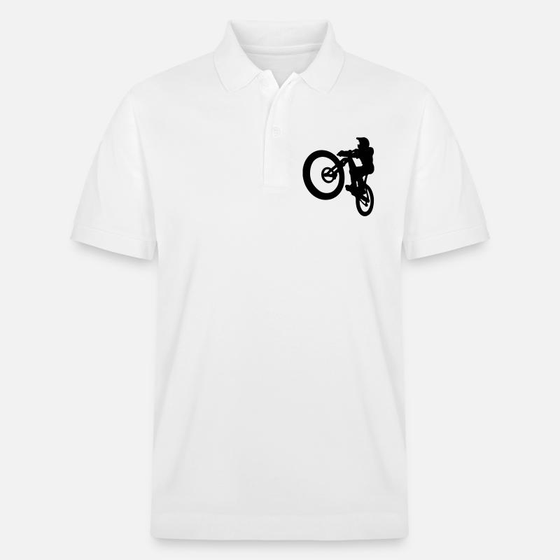 MTB jump - Stanley/Stella Unisex Bio-Poloshirt PREPSTER - Weiß