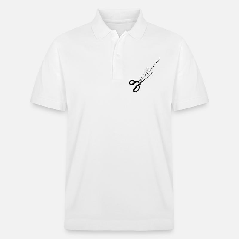 Schnitt-Logo-Schneider - Stanley/Stella Unisex Bio-Poloshirt PREPSTER - Weiß
