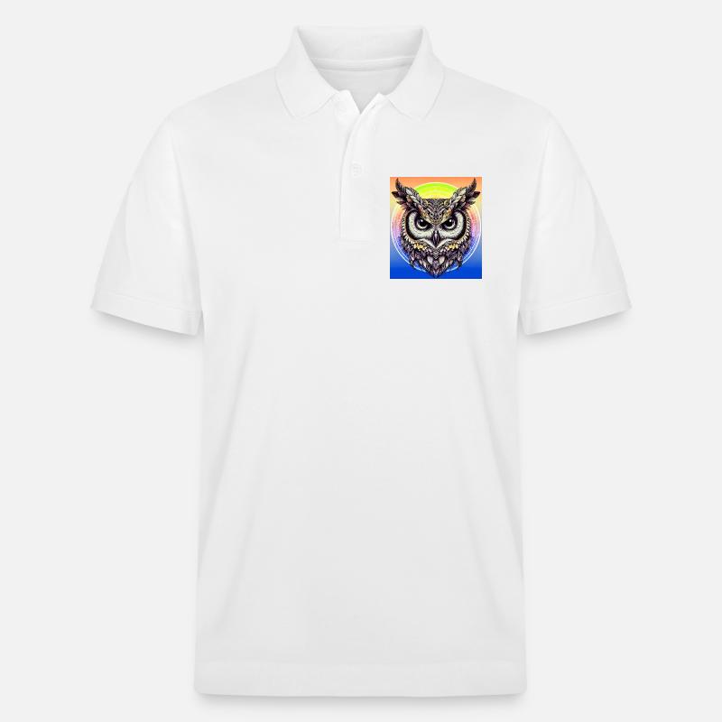 Eule - Stanley/Stella Unisex Bio-Poloshirt PREPSTER - Weiß
